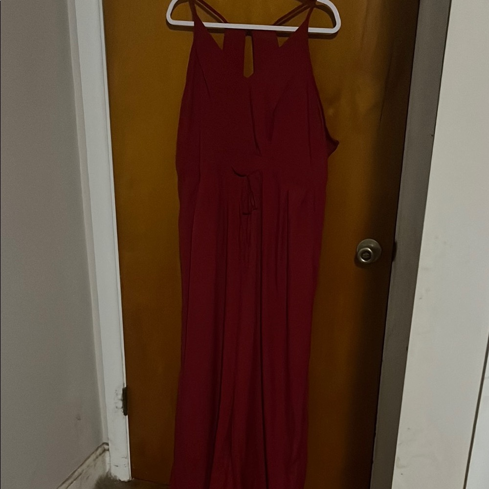 Elegant Red Jumpsuit